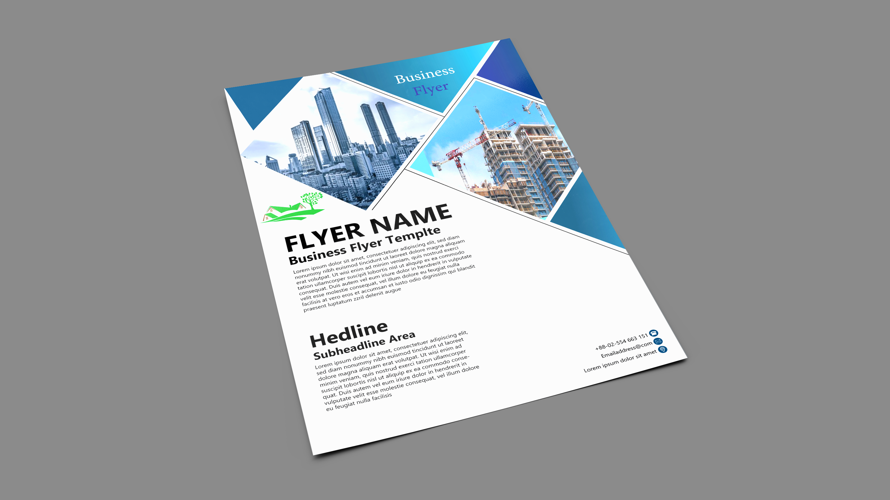 5455I will design professional business flyer in 24 hours