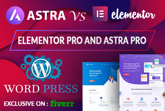 7272I will customize WordPress website using elementor pro and Astra pro