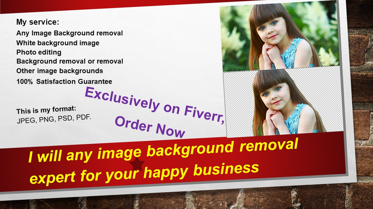5585I will any image background removal expert for your happy business