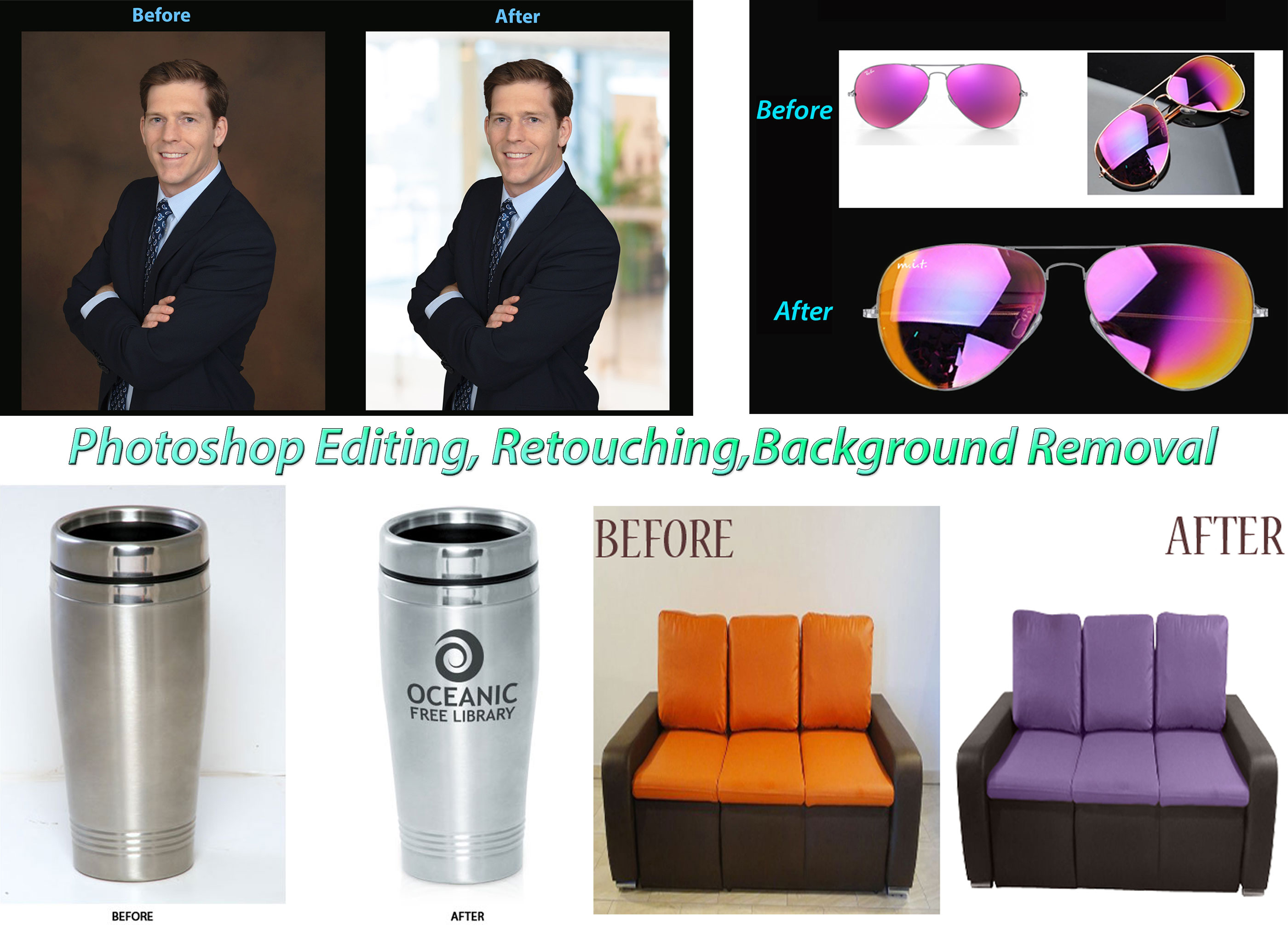 7498I will do photoshop editing retouching background removal
