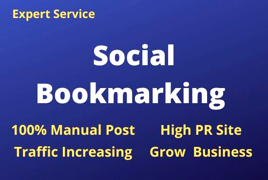 4674I will Create manually Social bookmarking in high DA sites