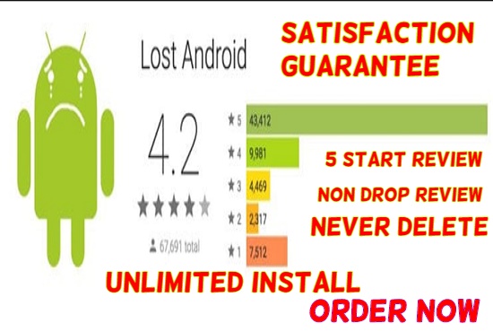 6589I Will Five Star Rating, Great Reviews And Promote Your Android App