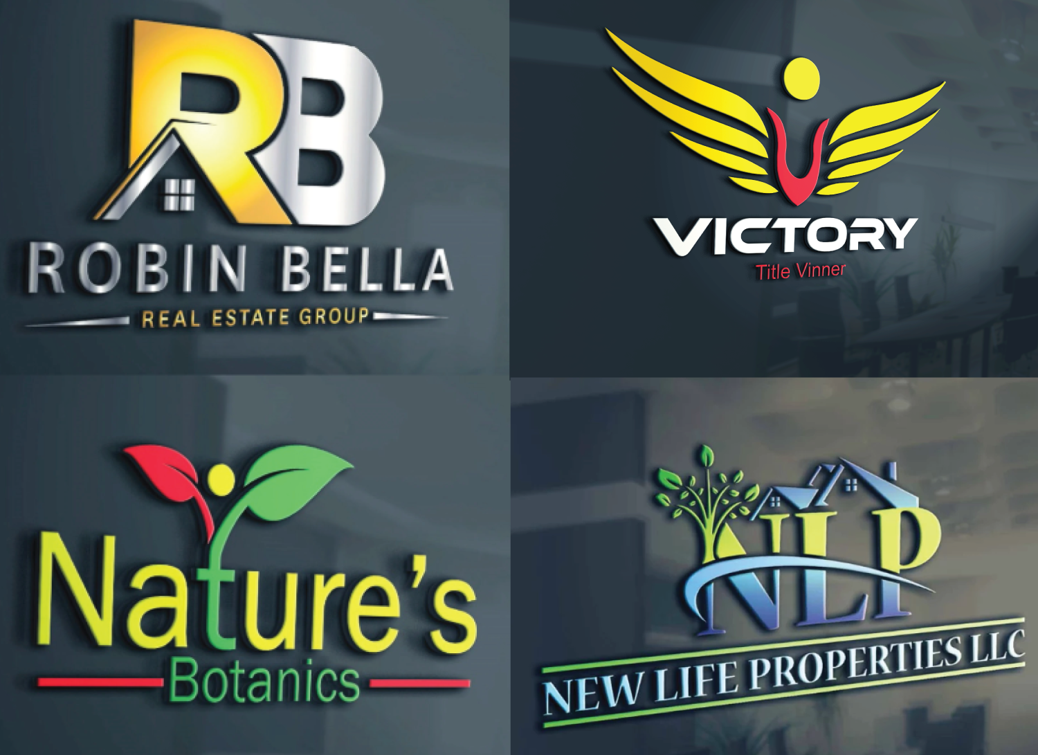 6762i will design 3d professional logo for your business.