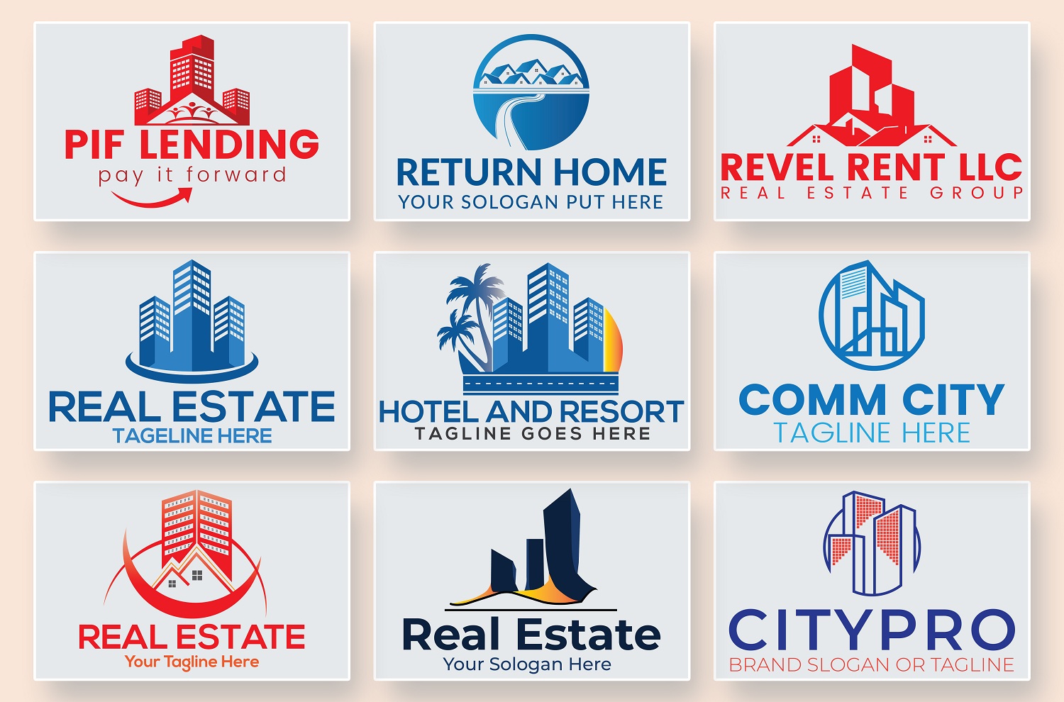 6060I will Real Estate Construction Property Home Logo Design in 24 Hours