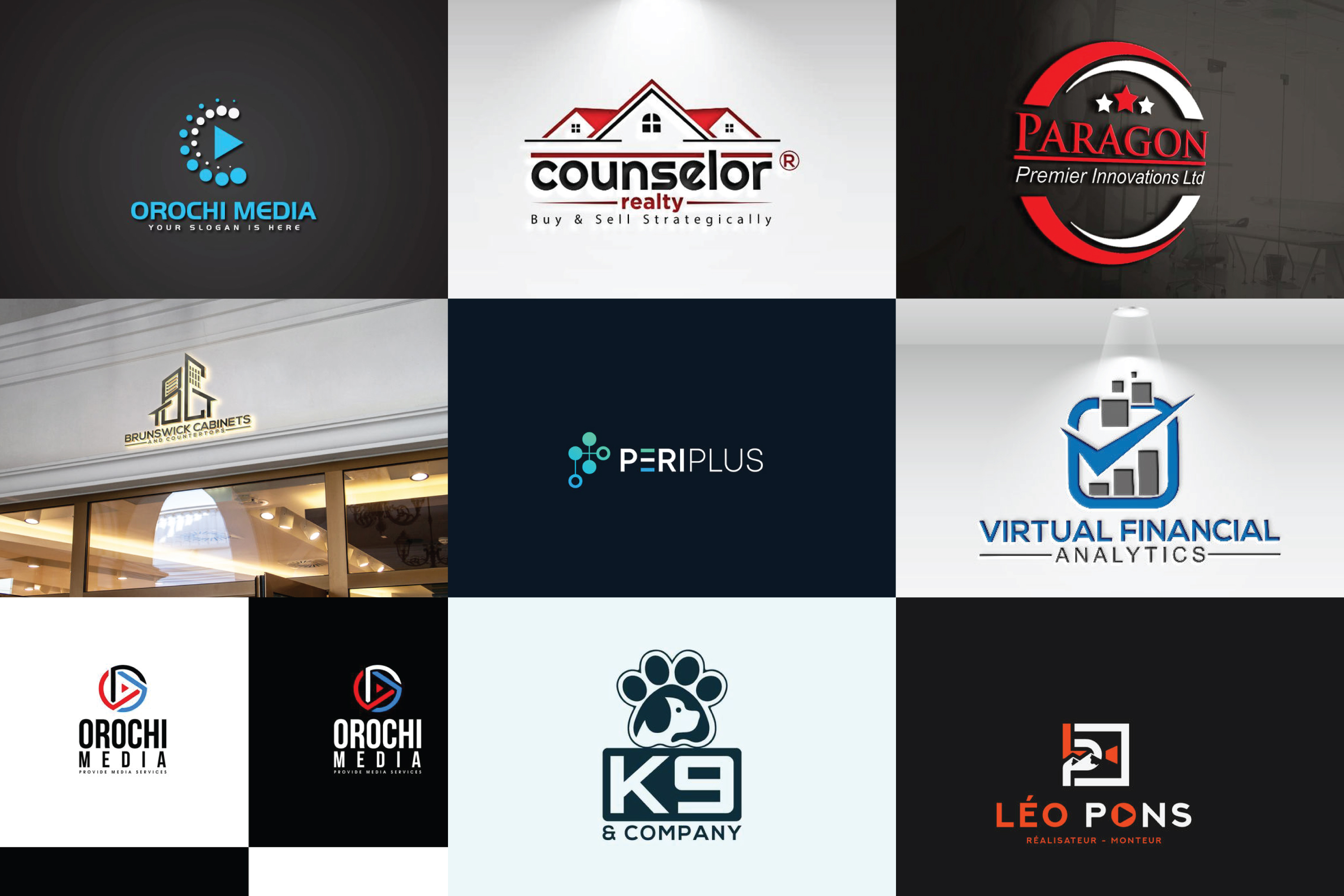 5351I will design modern, minimalist, custom logo