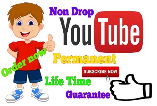 6605I will provide permanent Non drop 120 Youtube subscriber