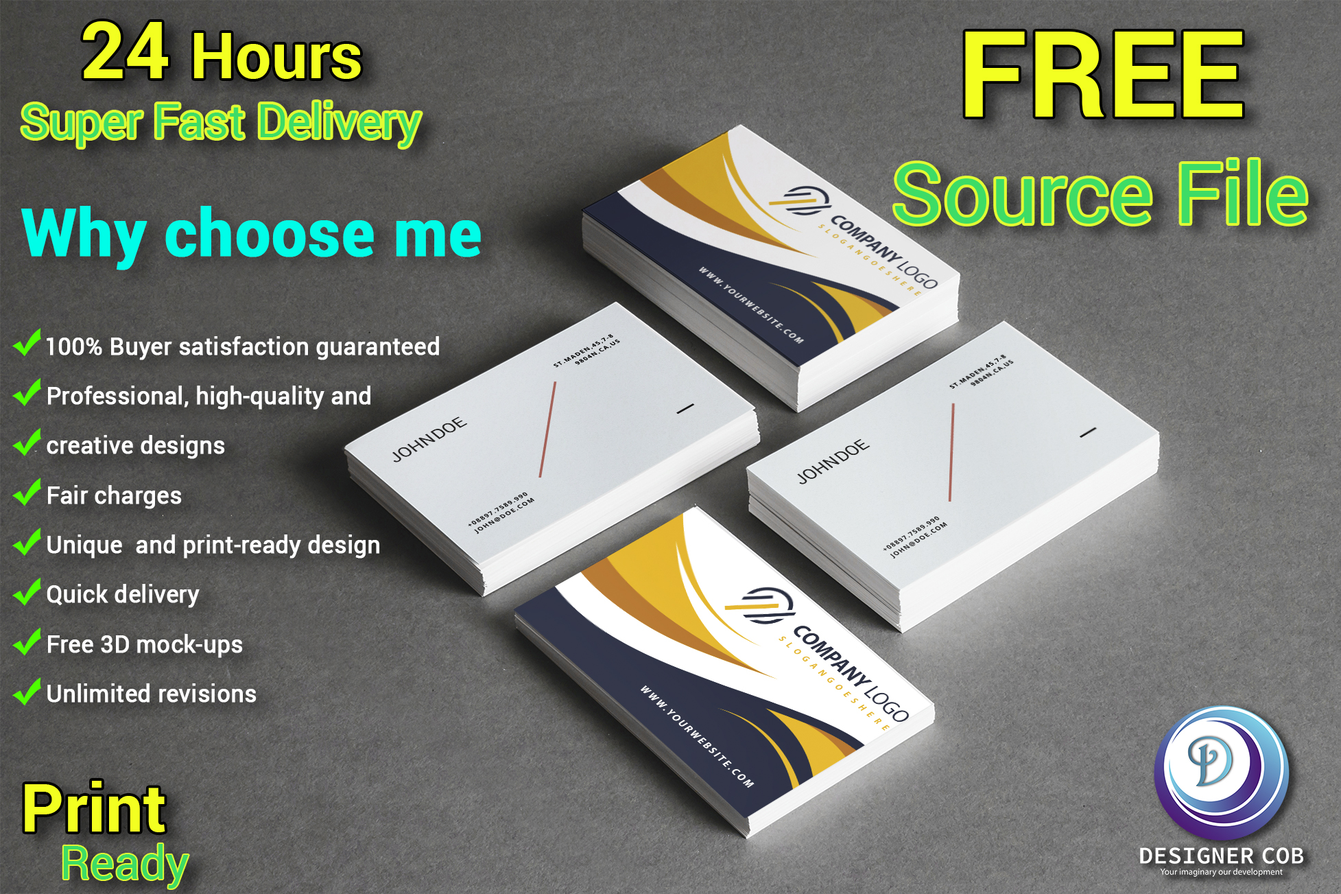 9578we are providing Business card design