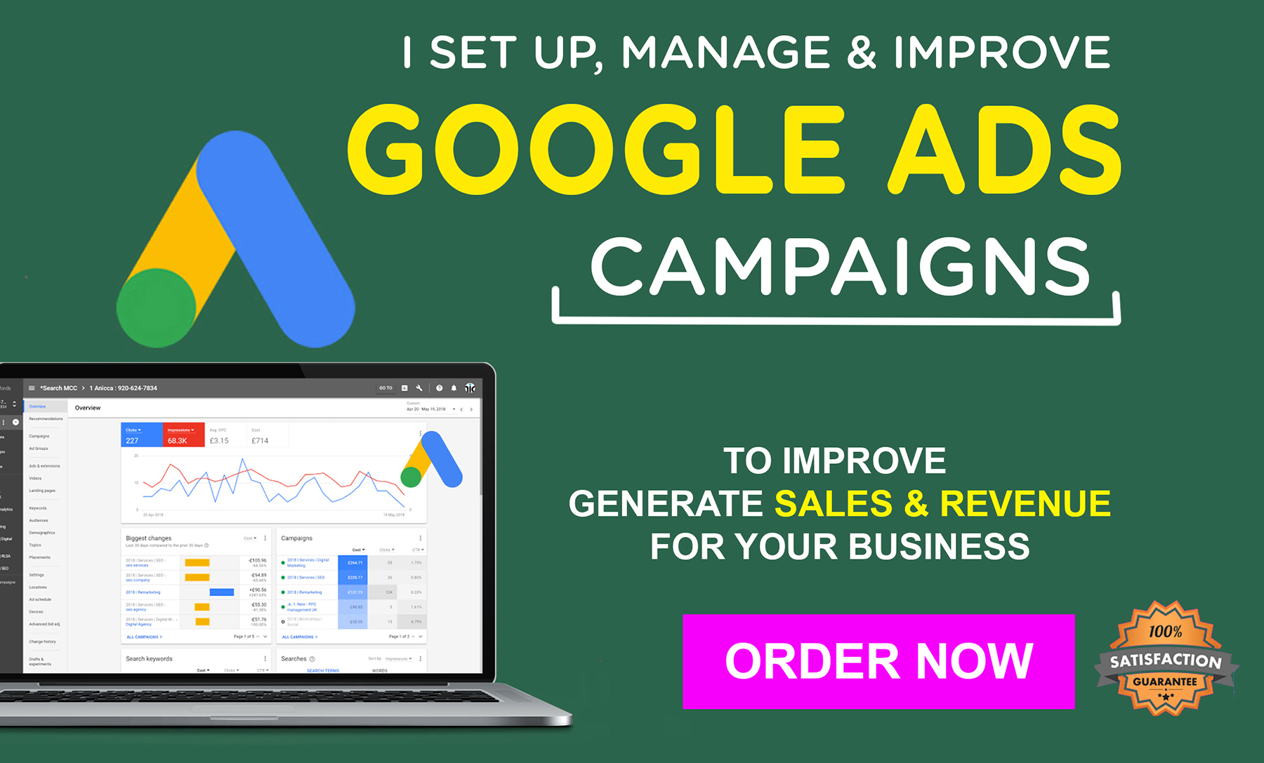 14332I will setup and optimize google ads adwords PPC campaign