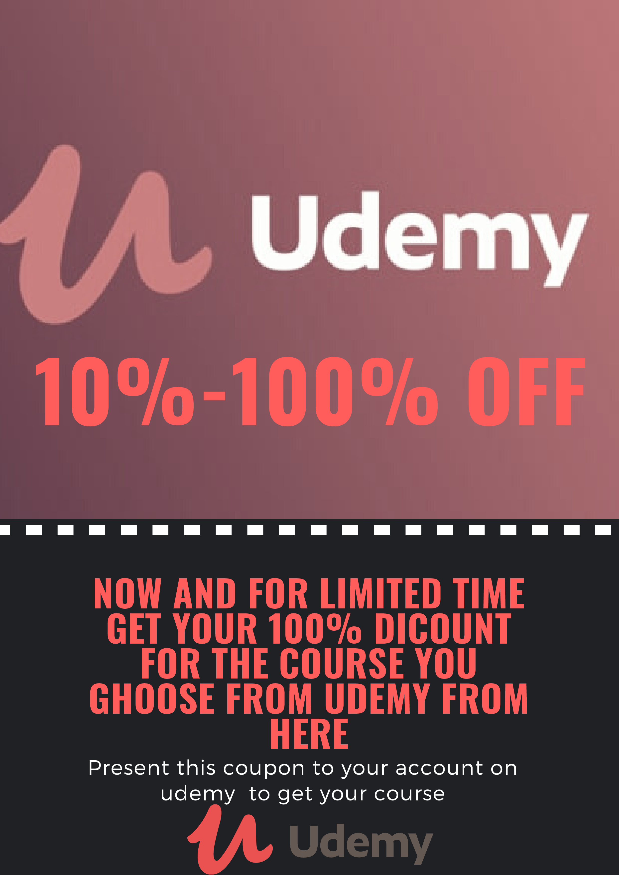 15579I will get for you udemy coupons discount or complete course