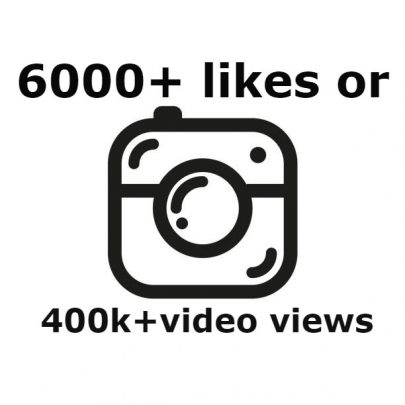 20036Add you 6000+ Instagram likes OR 400k views instant