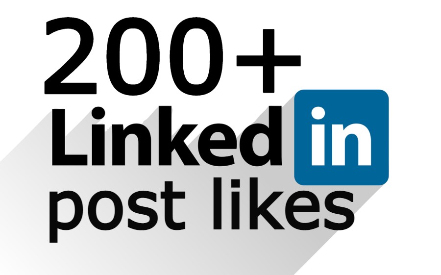 20369LInkedIn 200+ Post likes none drop