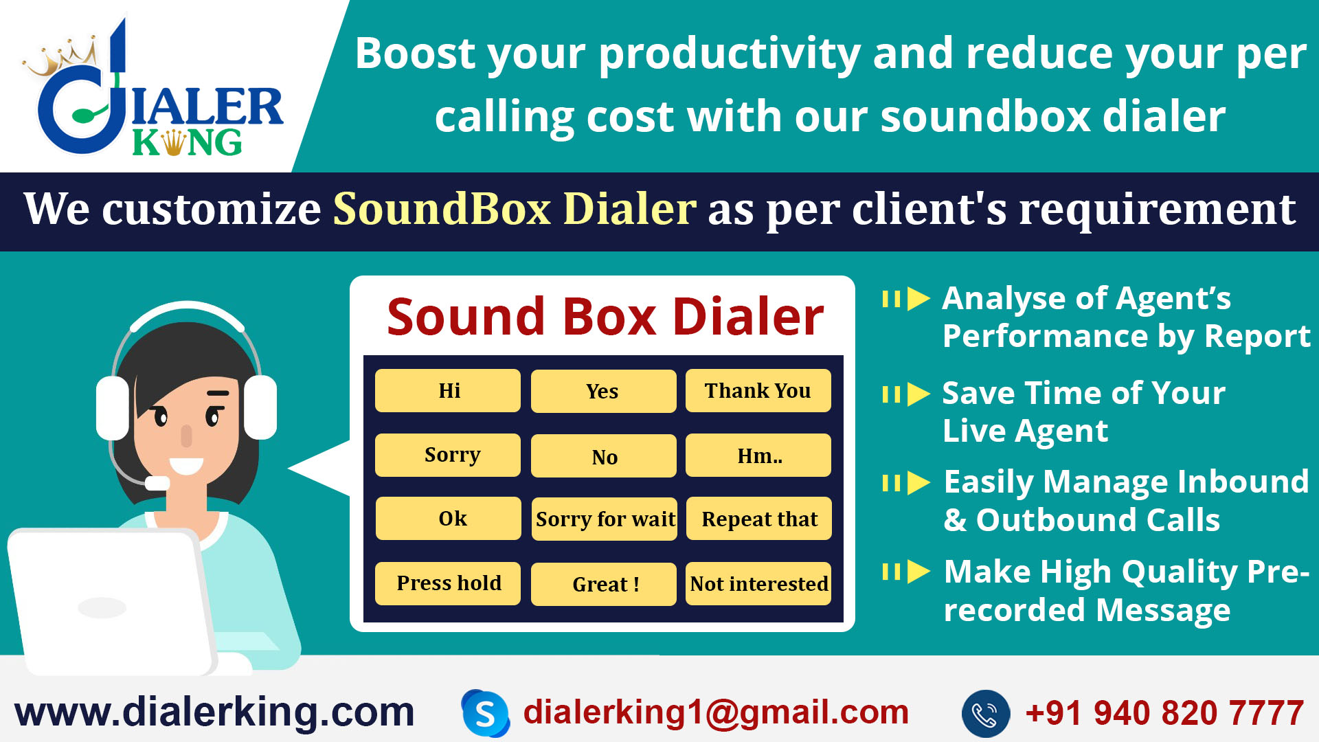 23905Sound box dialer