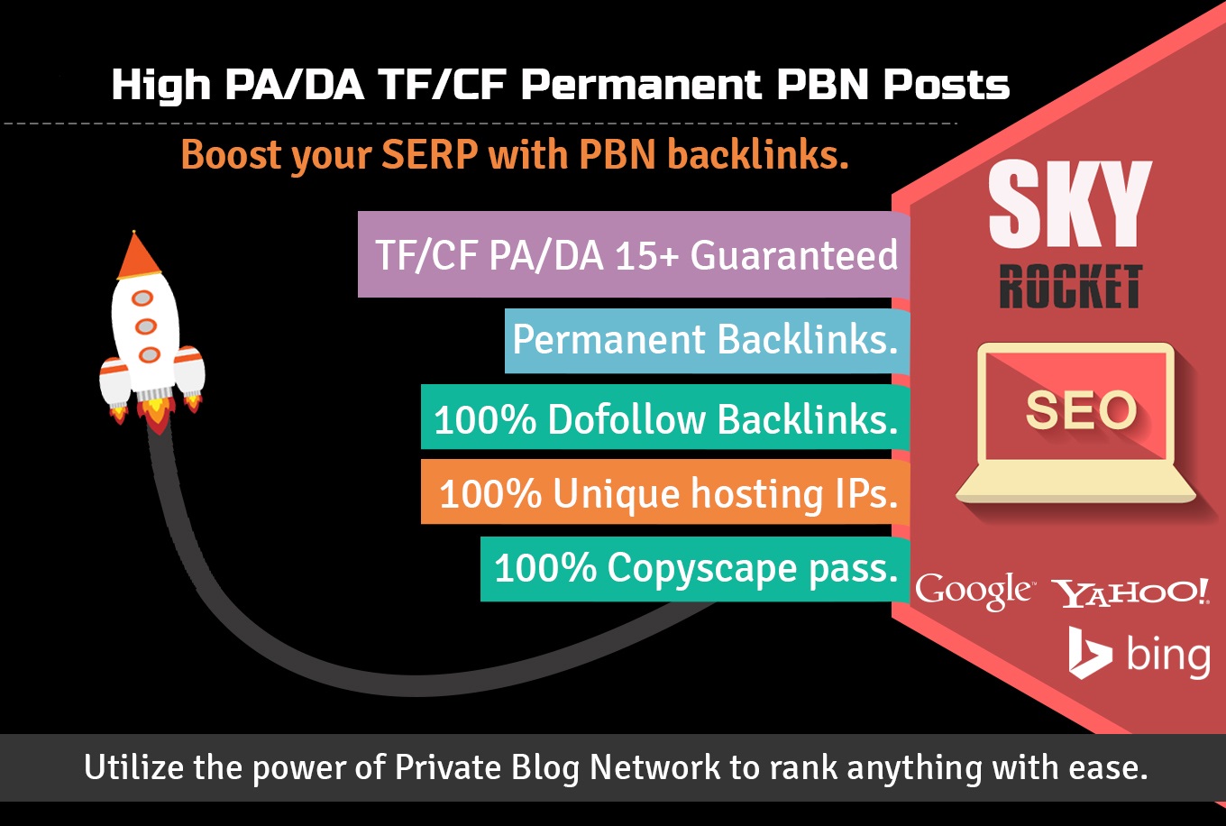 24001Create 15 High PA/DA TF/CF Homepage PBN Backlinks To Skyrocket You SERP