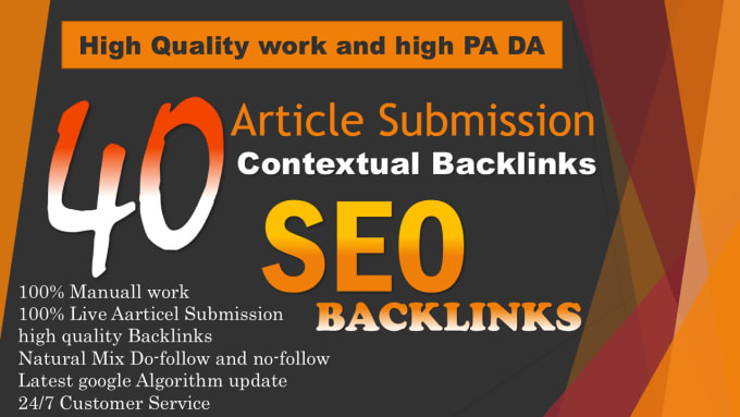 2399740 unique article submission in SEO backlinks